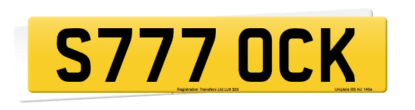 Registration number S777 OCK